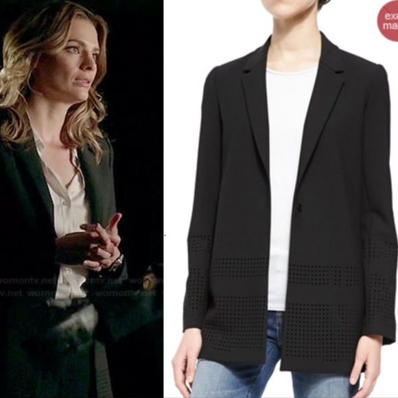 Elizabeth and James Jackets & Blazers - RESERVED Elizabeth & James Perforated Crepe Blazer
